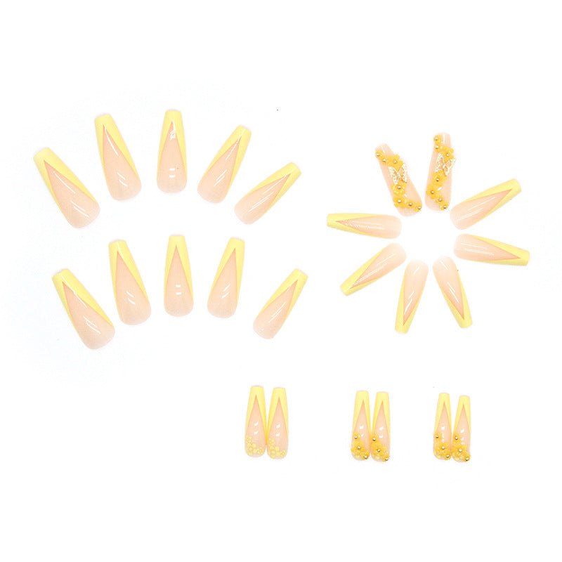 Wholesale Custard French Resin Nail Stickers